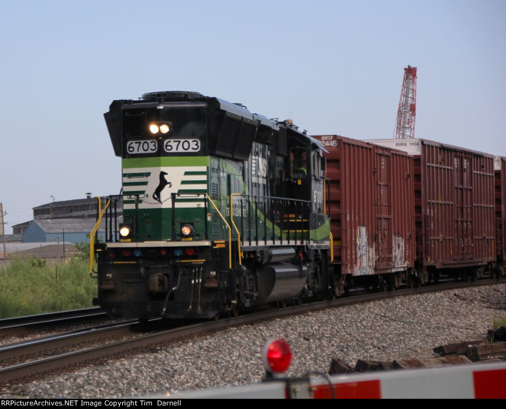 NS 6703 returns on local B15